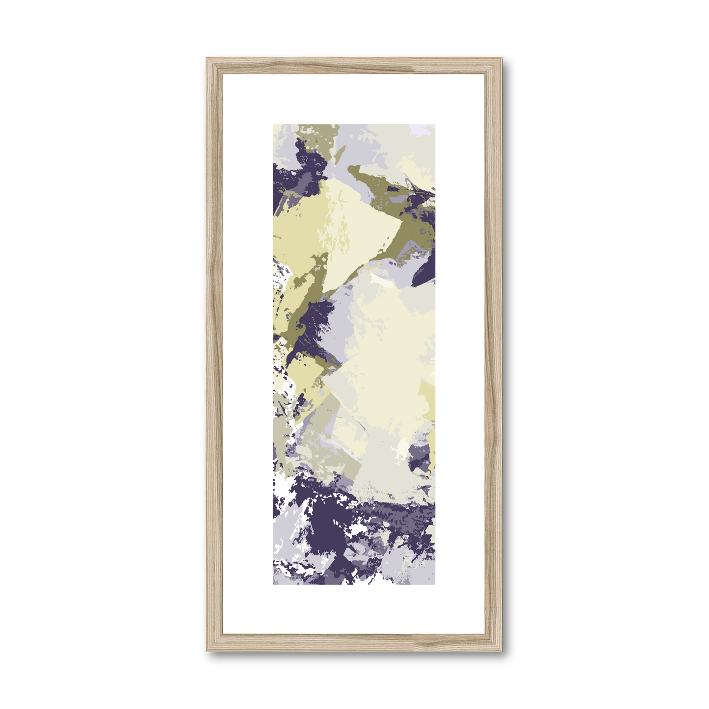 Framed Graphic Art Print, White Mat - 12x24 inches | FP-1260-7691