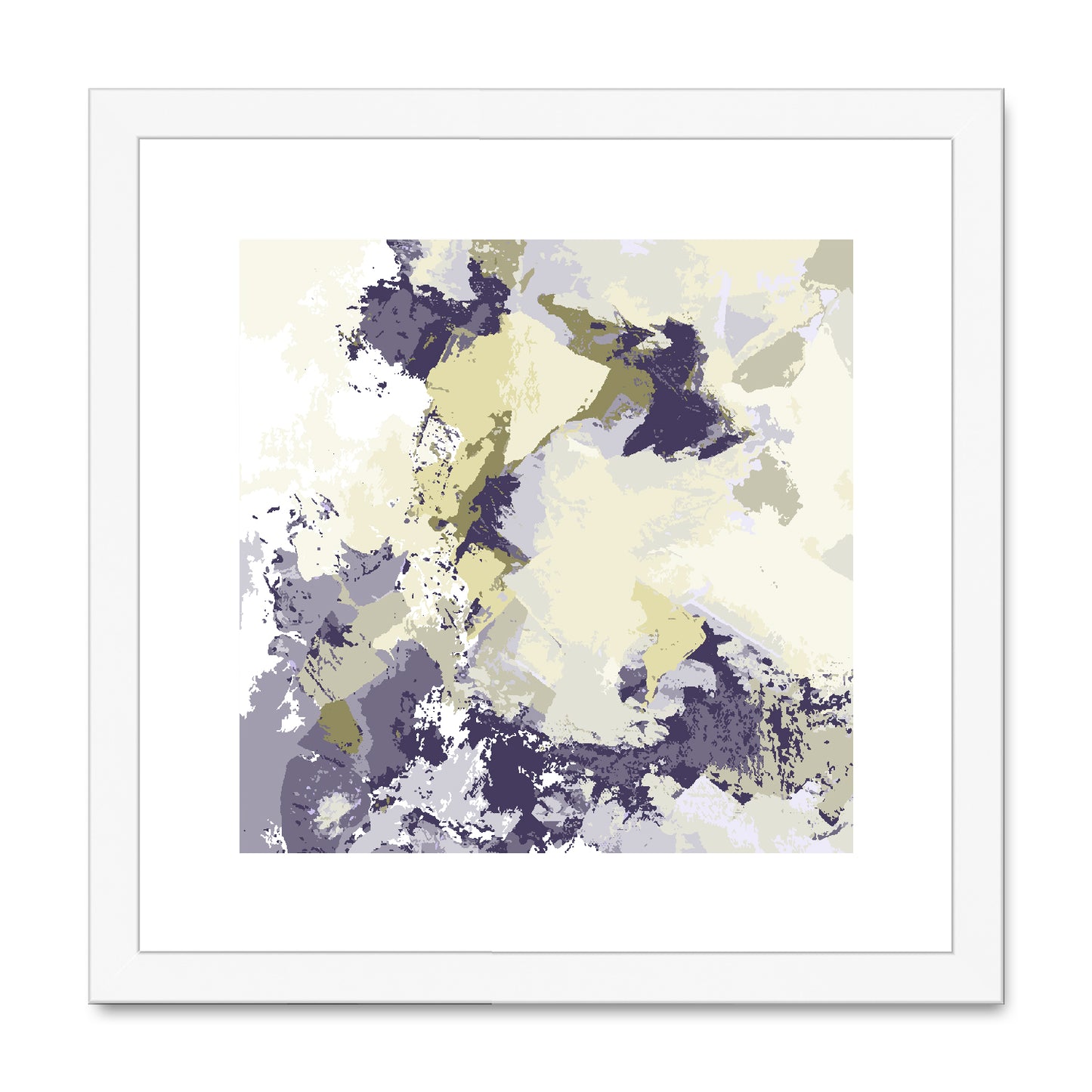 Framed Graphic Art Print, White Mat - 8x8 12x12 16x16 20x20 24x24 28x28 inches | FPS-1260-7691