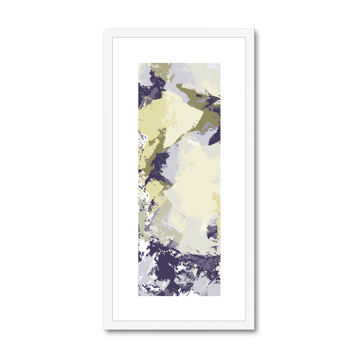 Framed Graphic Art Print, White Mat - 12x24 inches | FP-1260-7691