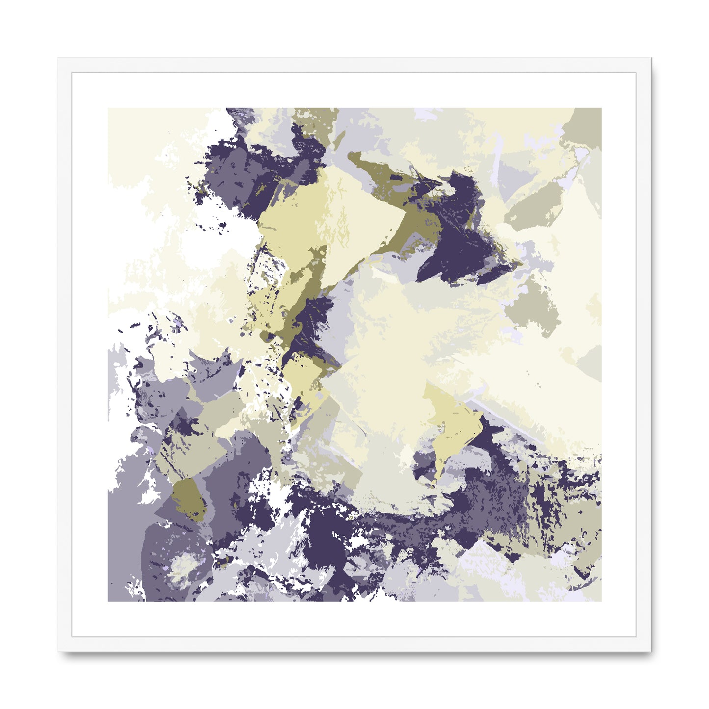 Framed Graphic Art Print, White Mat - 8x8 12x12 16x16 20x20 24x24 28x28 inches | FPS-1260-7691