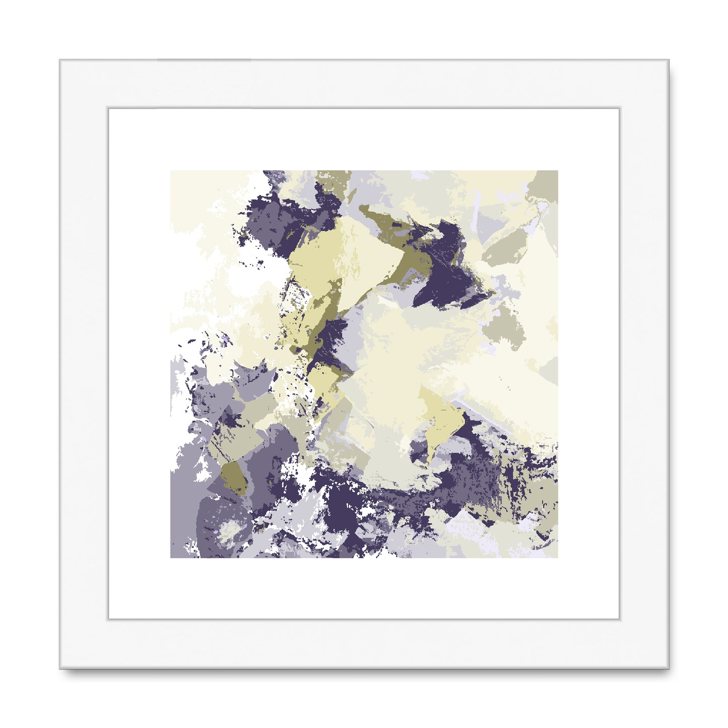 Framed Graphic Art Print, White Mat - 8x8 12x12 16x16 20x20 24x24 28x28 inches | FPS-1260-7691