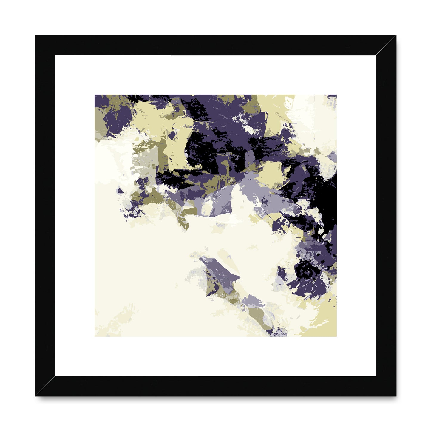 Framed Graphic Art Print, White Mat - 8x8 12x12 16x16 20x20 24x24 28x28 inches | FPS-1260-7693
