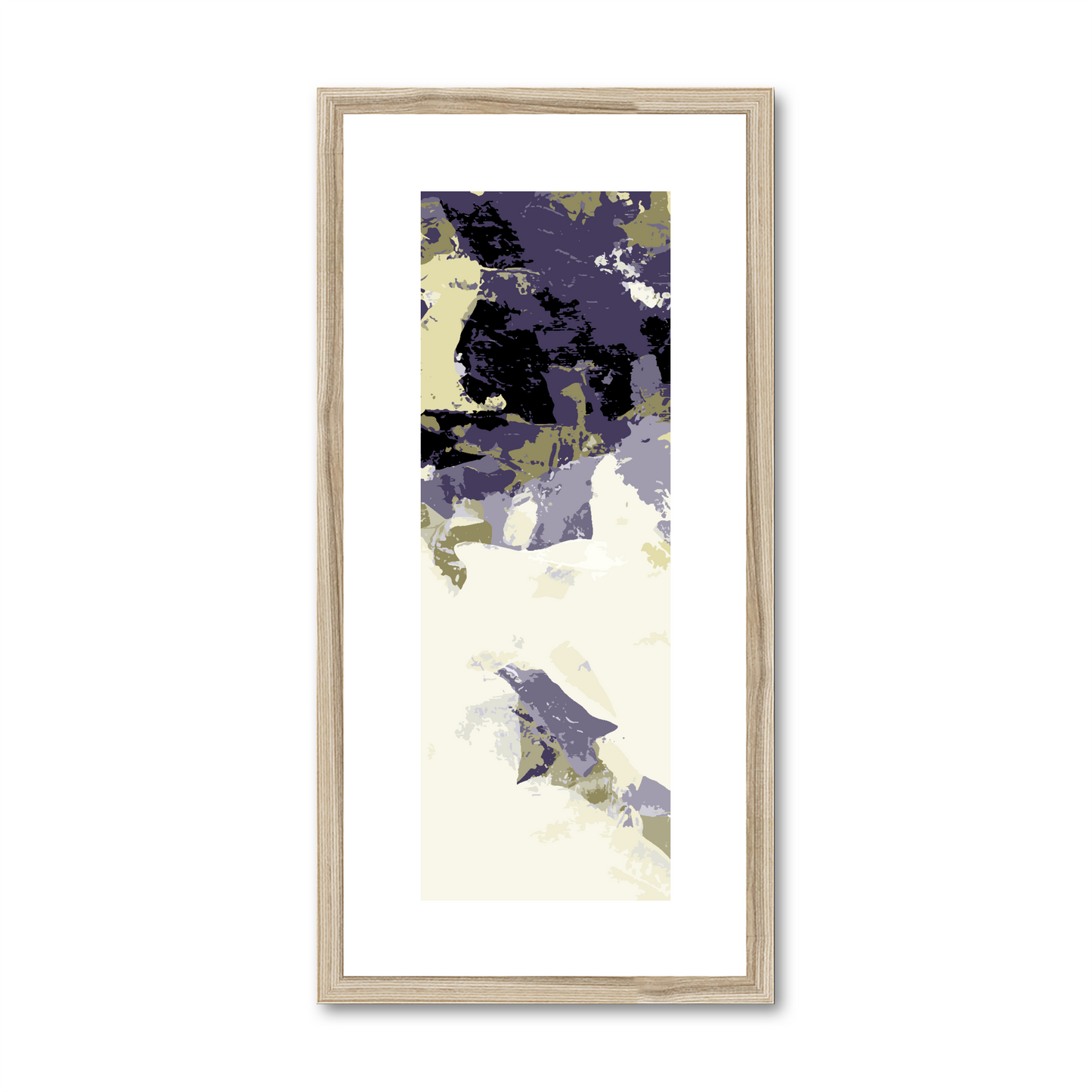 Framed Graphic Art Print, White Mat - 12x24 inches | FP-1260-7693