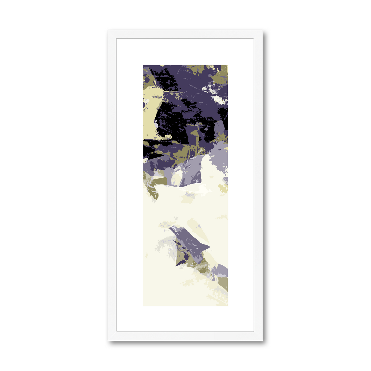 Framed Graphic Art Print, White Mat - 12x24 inches | FP-1260-7693