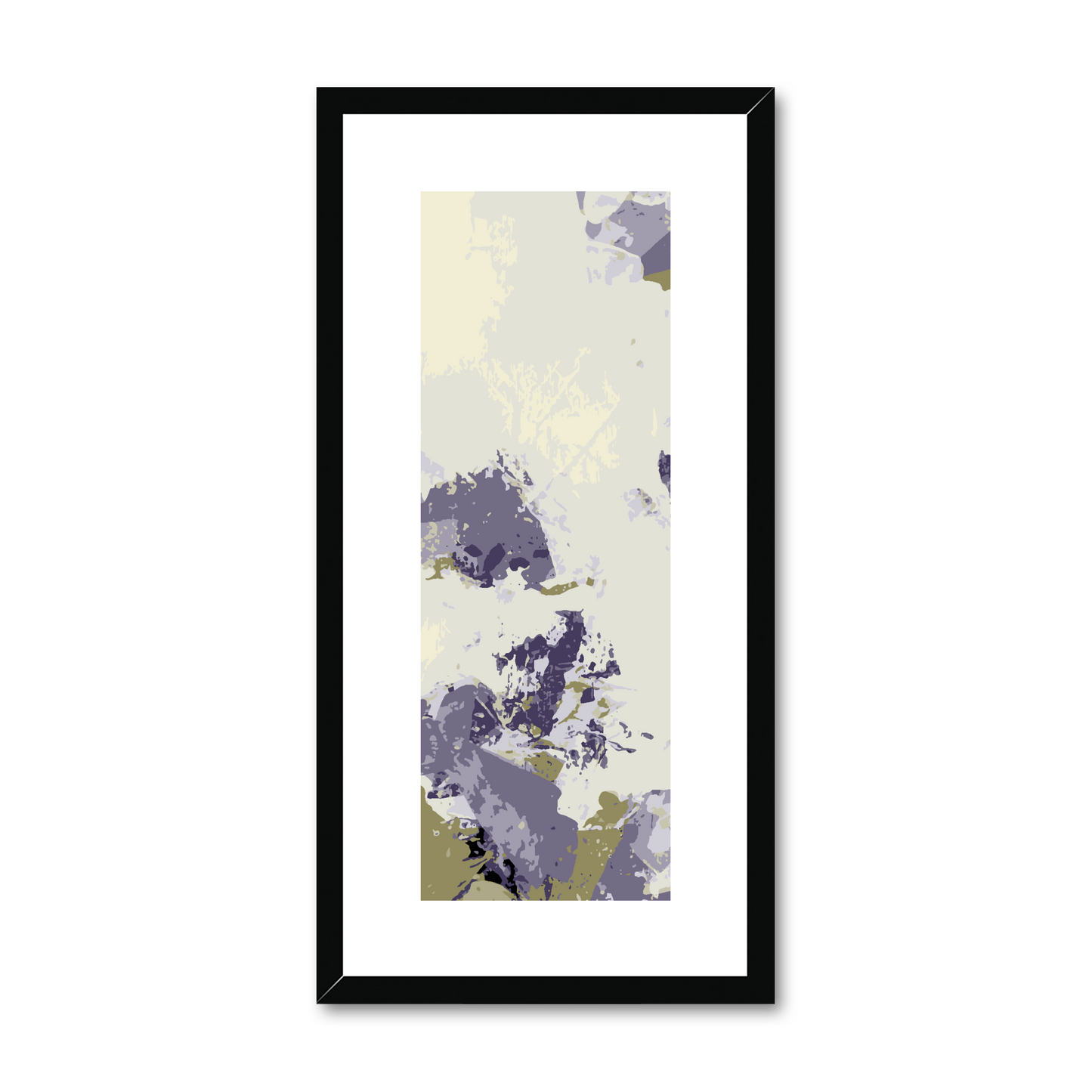 Framed Graphic Art Print, White Mat - 12x24 inches | FP-1260-7694