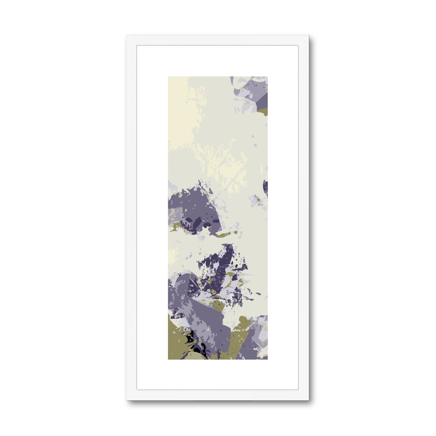 Framed Graphic Art Print, White Mat - 12x24 inches | FP-1260-7694