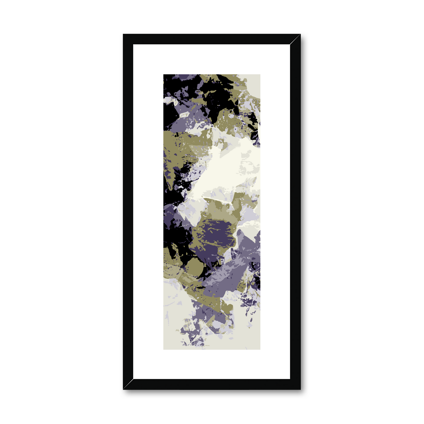 Framed Graphic Art Print, White Mat - 12x24 inches | FP-1260-7695