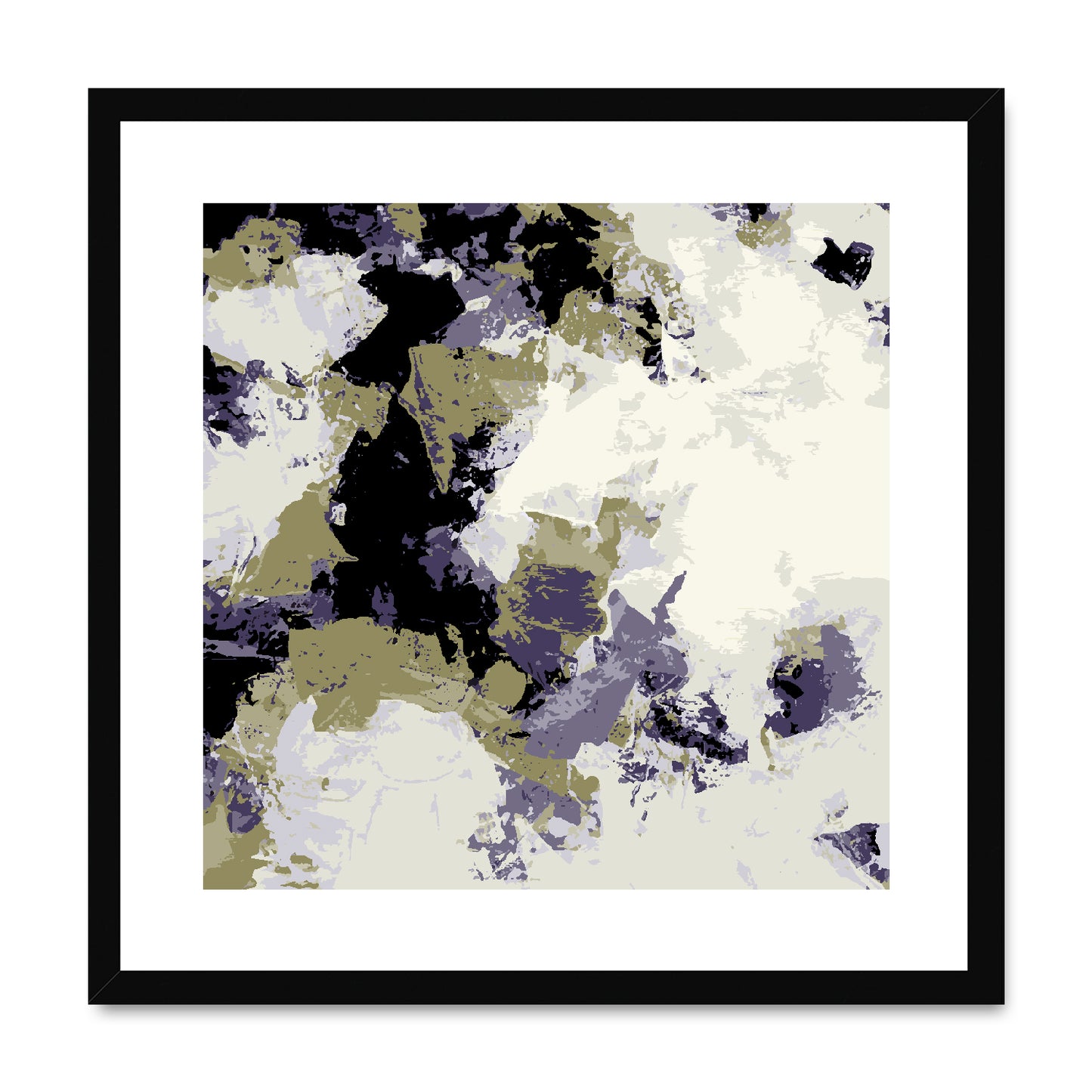 Framed Graphic Art Print, White Mat - 8x8 12x12 16x16 20x20 24x24 28x28 inches | FPS-1260-7695