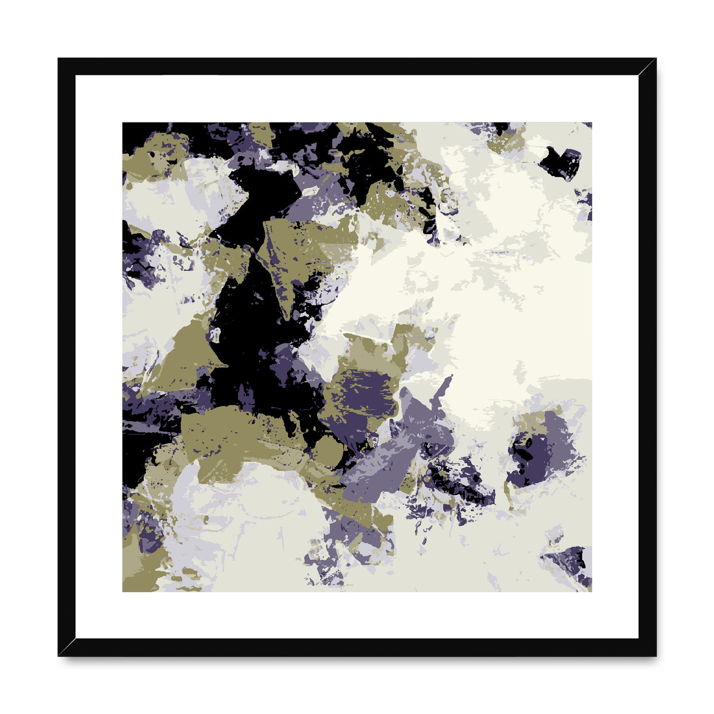 Framed Graphic Art Print, White Mat - 8x8 12x12 16x16 20x20 24x24 28x28 inches | FPS-1260-7695