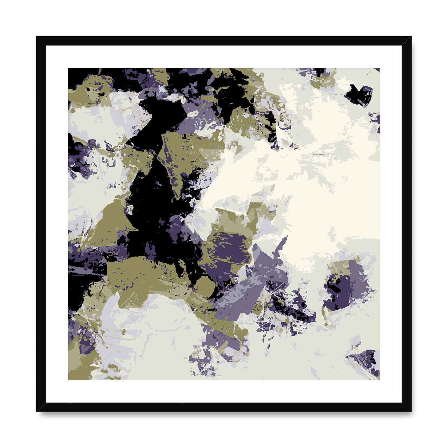 Framed Graphic Art Print, White Mat - 8x8 12x12 16x16 20x20 24x24 28x28 inches | FPS-1260-7695
