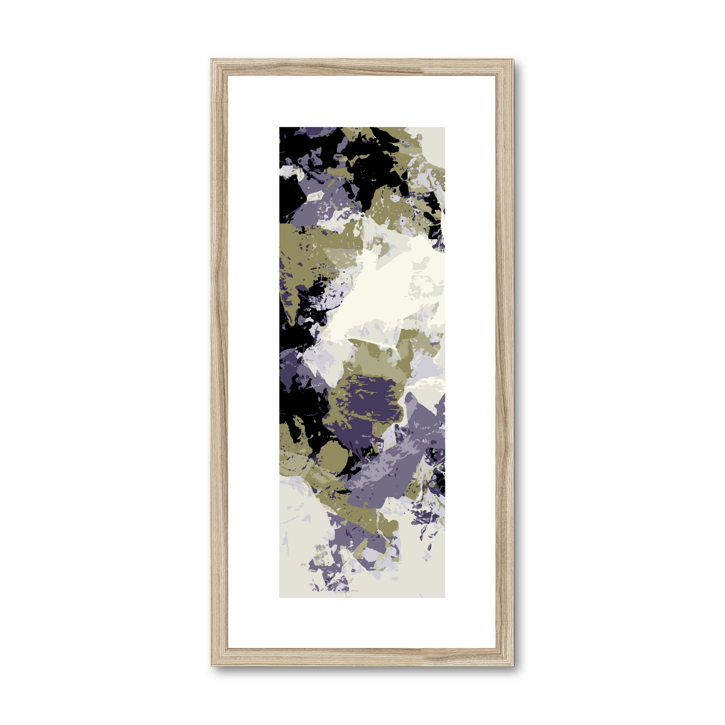 Framed Graphic Art Print, White Mat - 12x24 inches | FP-1260-7695