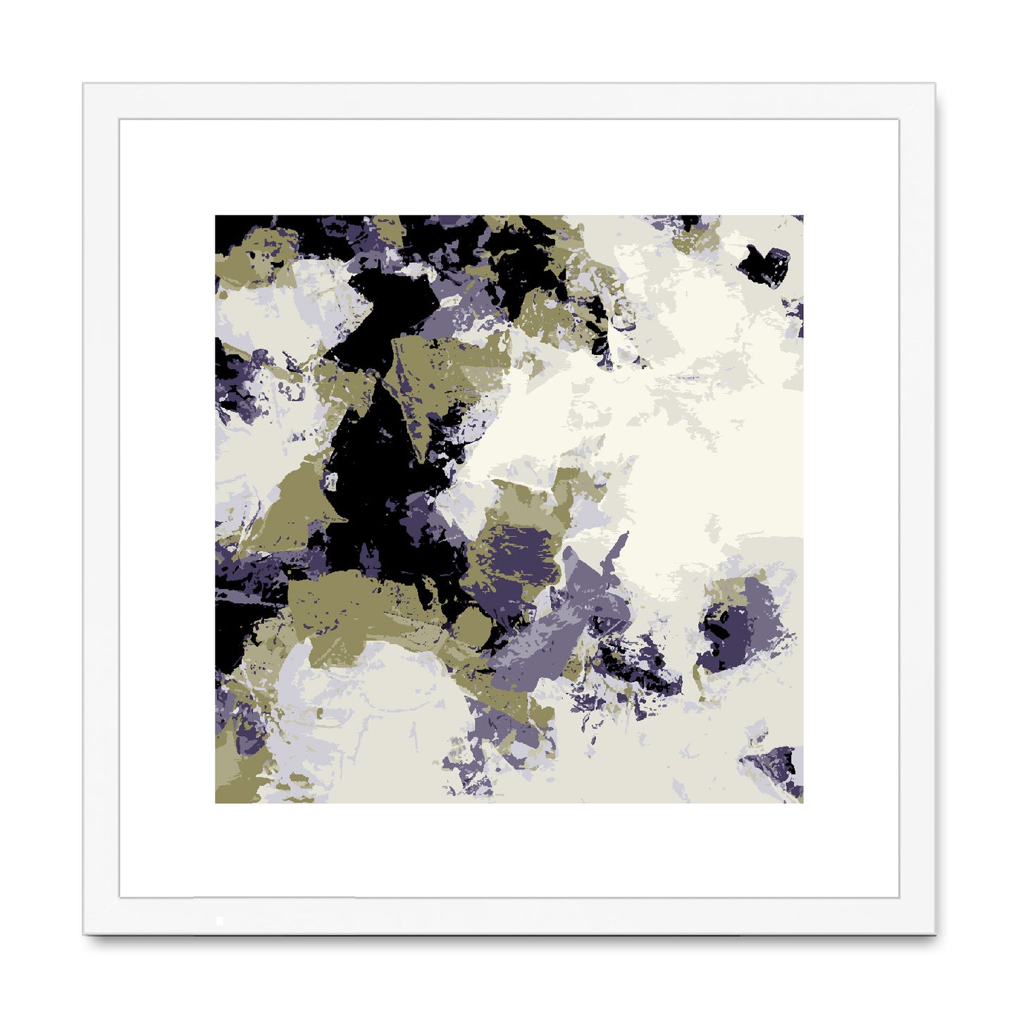 Framed Graphic Art Print, White Mat - 8x8 12x12 16x16 20x20 24x24 28x28 inches | FPS-1260-7695