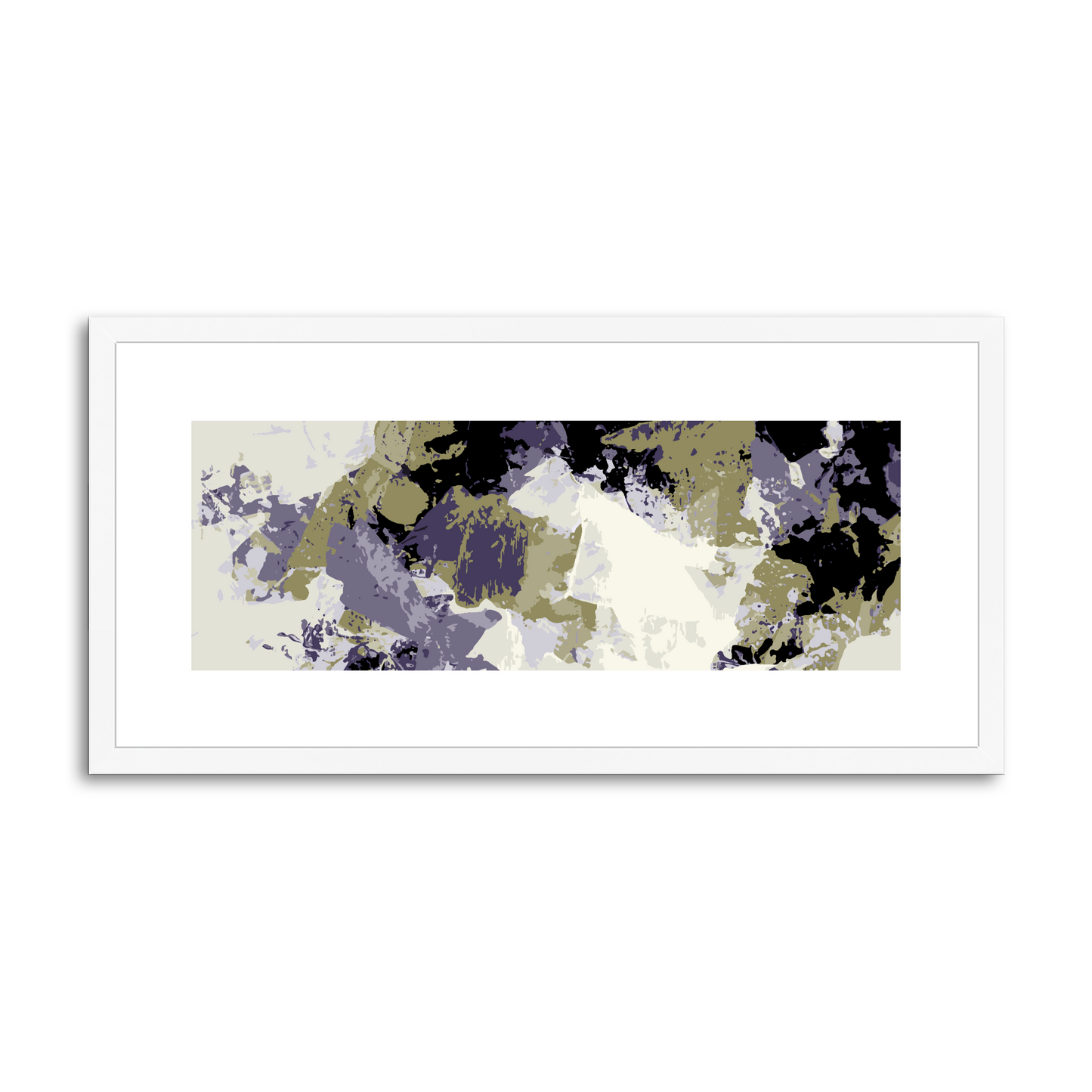Framed Graphic Art Print, White Mat - 12x24 inches | FP-1260-7695