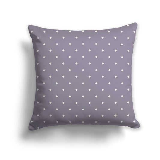 26 inch Lavender Throw Pillow with Large Cream Diamond Pattern