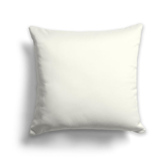 Square Throw Pillow in Solid Cream