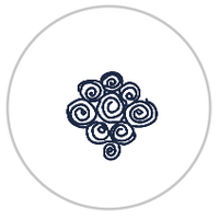 Navy Blue & White #1271-171