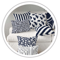 Navy Blue & White #1271