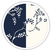 Navy Blue & Pale Cream #1273-181