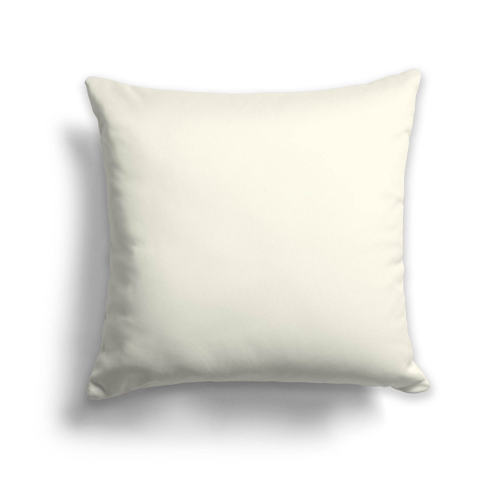 Square Throw Pillow in Solid Cream