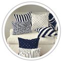 Navy Blue & Pale Cream #1273
