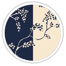 Navy Blue & Beige #1275-181