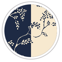 Navy Blue & Beige #1275-181
