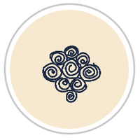 Navy Blue & Beige #1275-171
