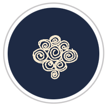 Navy Blue & Beige #1275-172