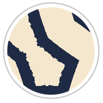 Navy Blue & Beige #1275-391