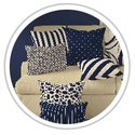 Navy Blue & Beige #1275