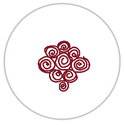 Burgundy Red & White #1281-171