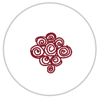 Burgundy Red & White #1281-171