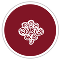 Burgundy Red & White #1281-172