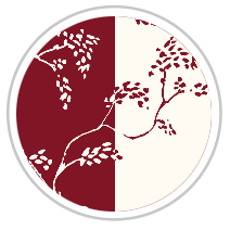 Burgundy Red & Pale Cream #1283-181