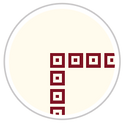 Burgundy Red & Pale Cream #1283-121