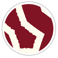 Burgundy Red & Pale Cream #1283-392