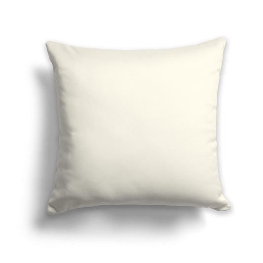 Square Throw Pillow in Solid Cream
