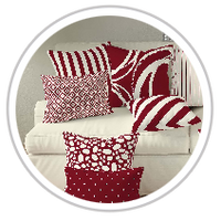 Burgundy & Pale Cream #1283