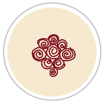 Burgundy Red & Beige #1285-171