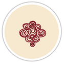 Burgundy Red & Beige #1285-171