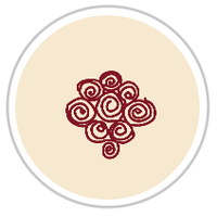 Burgundy Red & Beige #1285-171