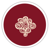 Burgundy Red & Beige #1285-172