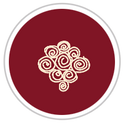 Burgundy Red & Beige #1285-172