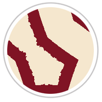 Burgundy Red & Beige #1285-391