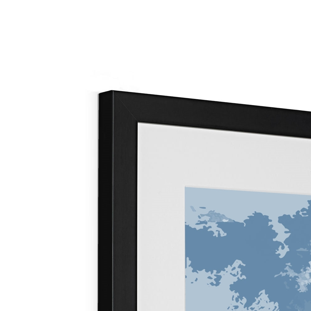 Framed Graphic Art Print, White Mat - 8x8 12x12 16x16 20x20 24x24 28x28 inches | FPS-1230-7691