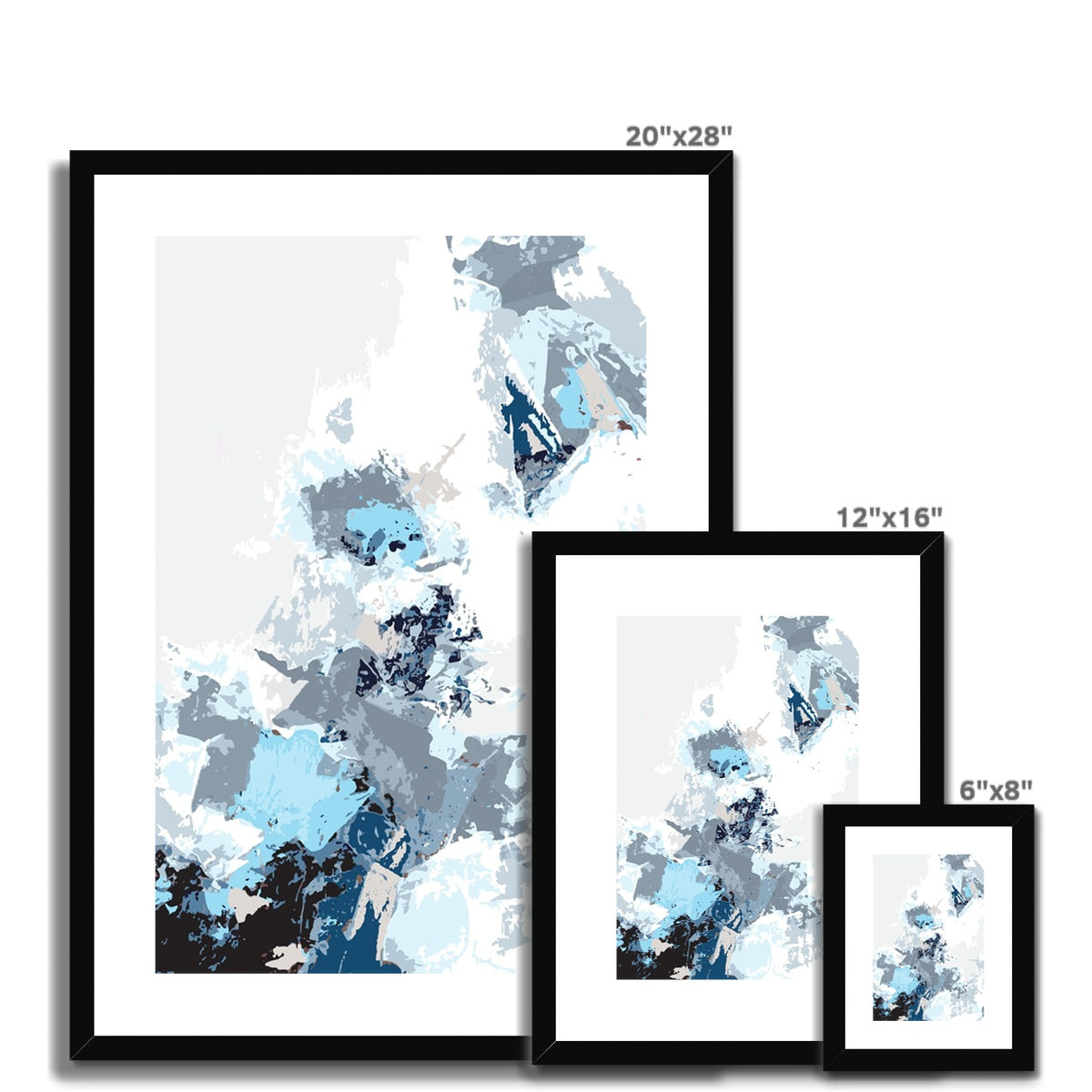 Framed Graphic Art Print, White Mat - 6x8, 8x12, 11x14, 12x16, 16x20, 18x24, 20x28 inches | FPV-1150-7694