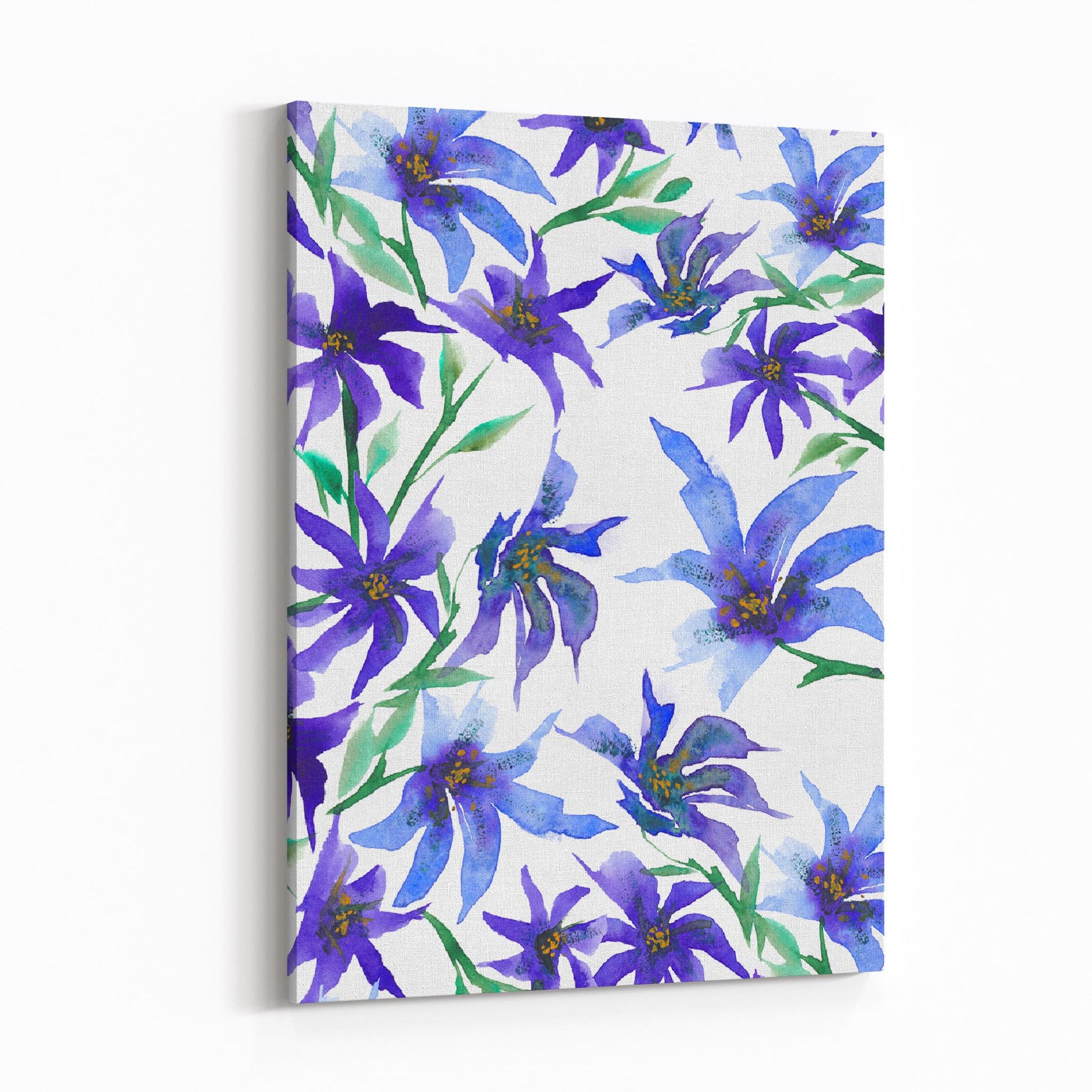 Floral Watercolor 1300 - 6"x8" Slim Canvas Fine Art Print