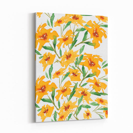 Floral Watercolor 1310 - 6"x8" Slim Canvas Fine Art Print