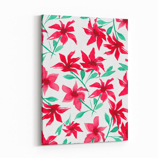 Floral Watercolor 1330 - 6"x8" Slim Canvas Fine Art Print