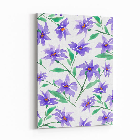 Floral Watercolor 1350 - 6"x8" Slim Canvas Fine Art Print